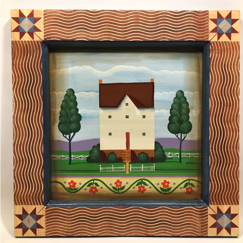 Heartwood Creek Enesco Jim Shore Main Street Cabin Framed